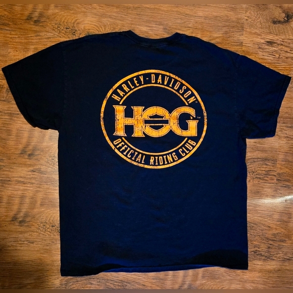 Harley Davidson motorcycles HOG Official Riding Club shirt biker tee Vintage 🔥 - Picture 1 of 5